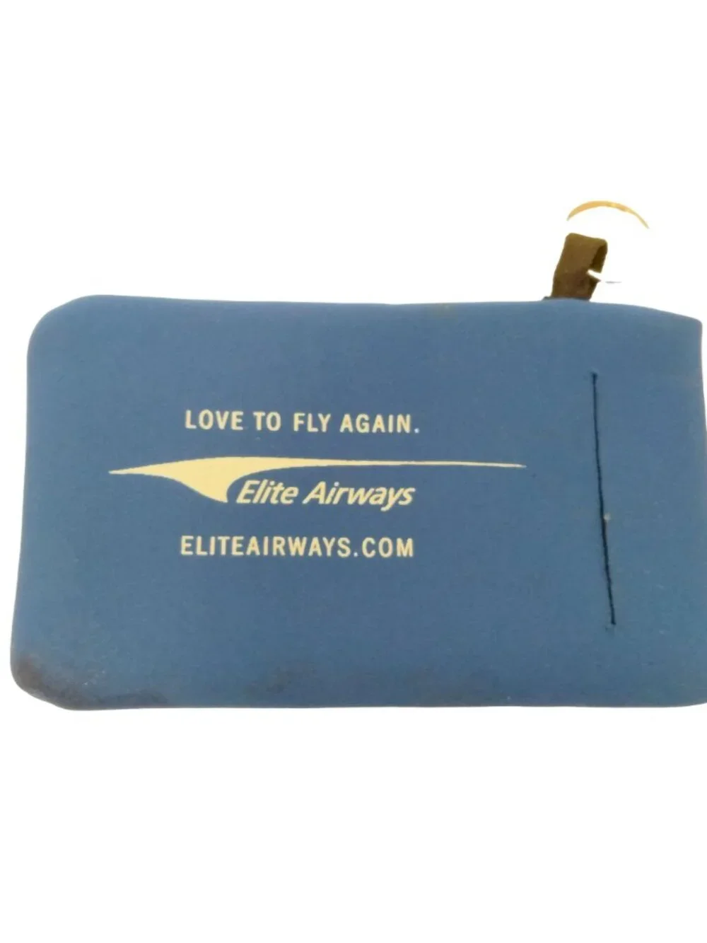 Elite Airways Eyeglass Case Foam Bag Case Key Ring Portlandia Vintage Airline